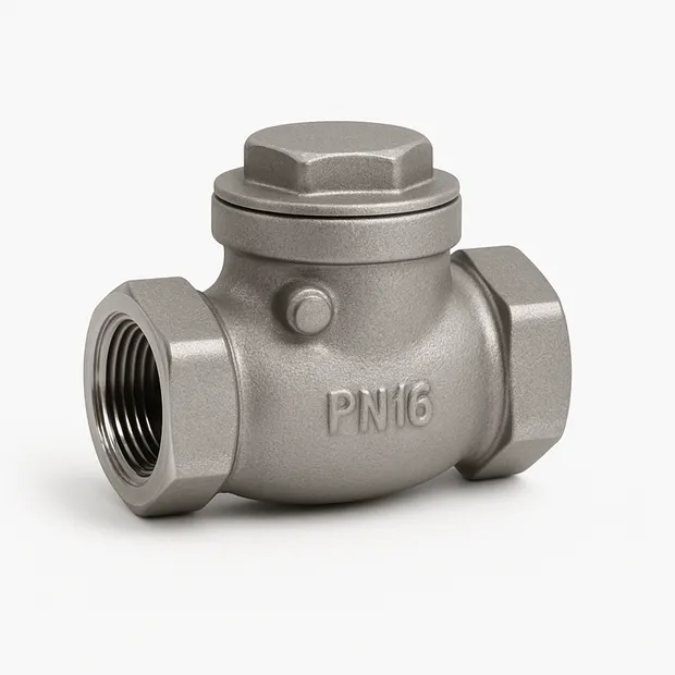 Клапан обратный бронзовый резьбовой створчатый Tecofi